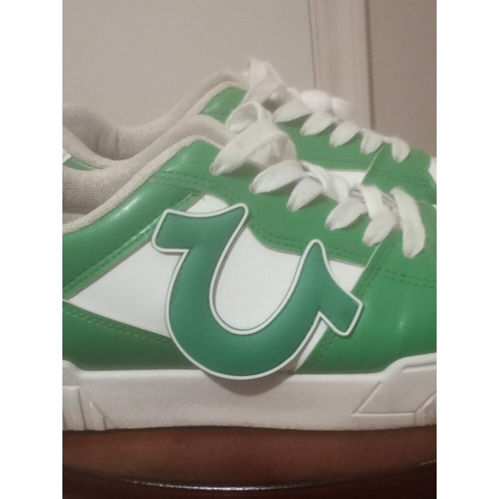 True Religion ‘Stasha’ Women’s Green & White Fashion Sneakers – Size US 9 - Picture 4 of 13
